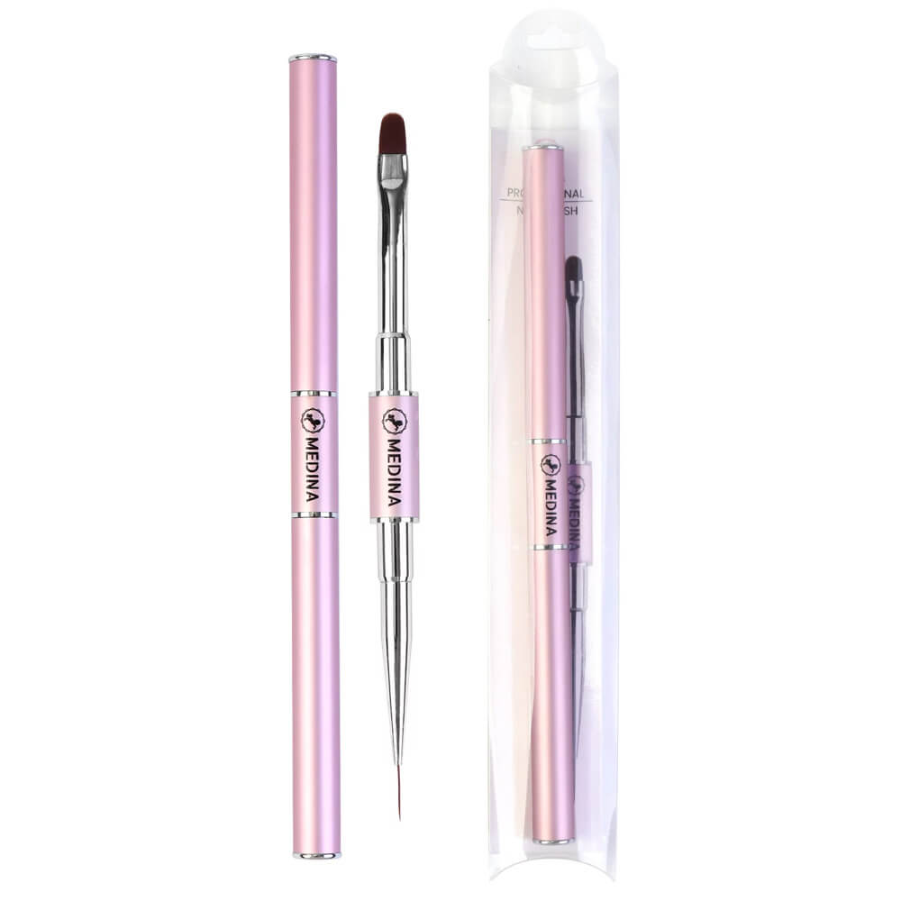 Medina - Dual Fine Liner and Gel Builder Brush #76738