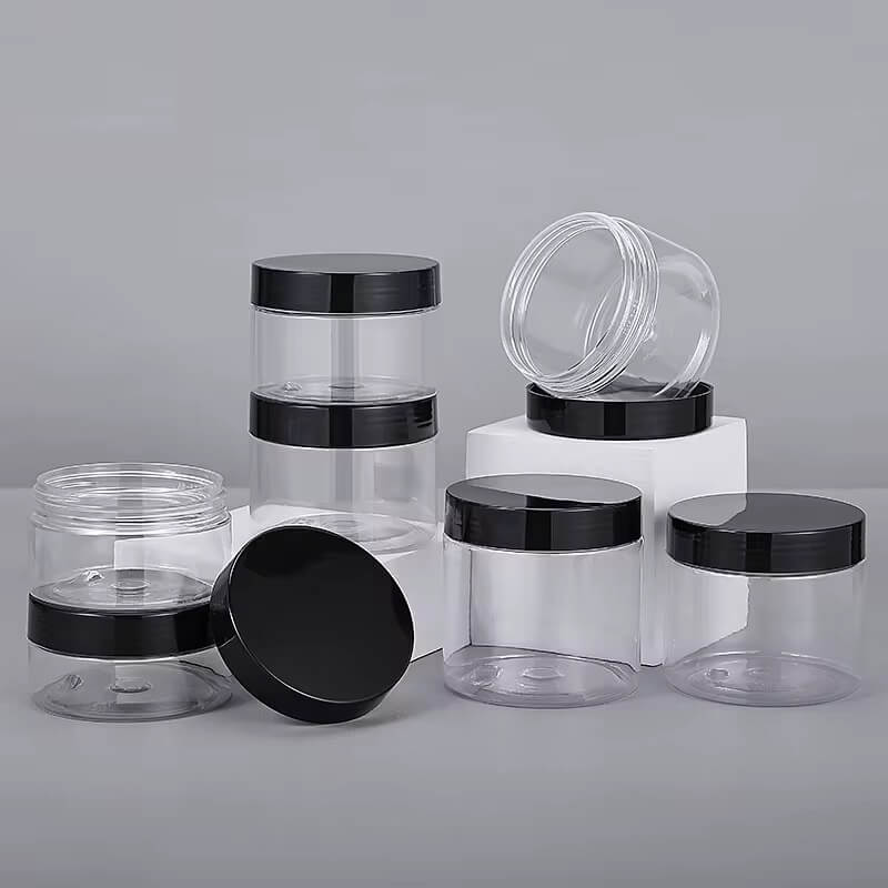 Acrylic Round Clear Jars with Lids 1oz