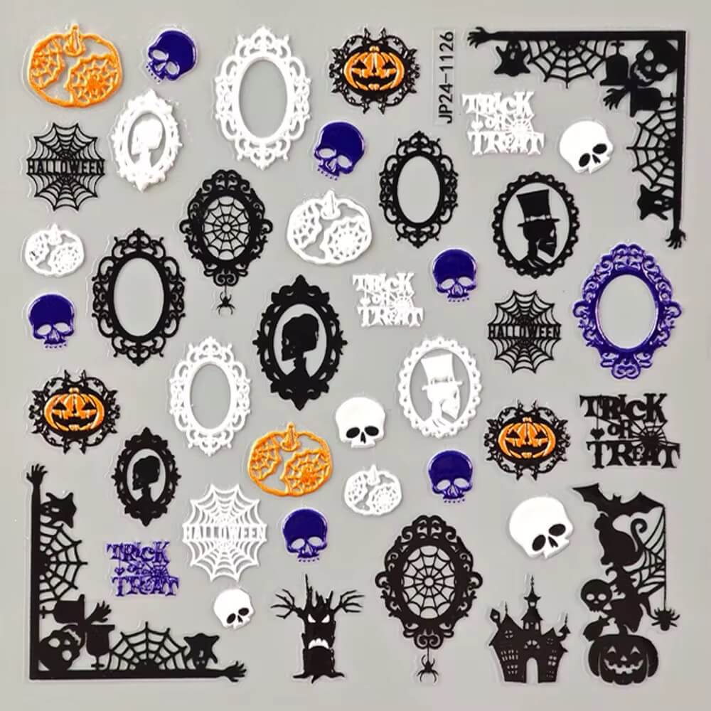 Nail Sticker Halloween Spooky Mirror #JP241126
