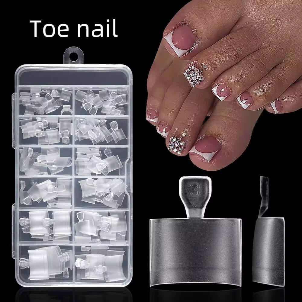 Toenail Tips Half Cover Square Extensions