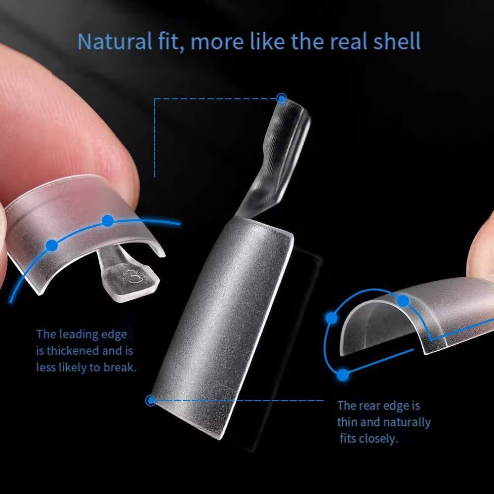 Toenail Tips Half Cover Square Extensions