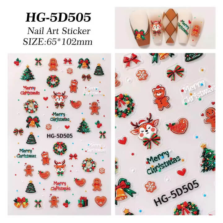 Nail Sticker Merry Christmas #HG5D505
