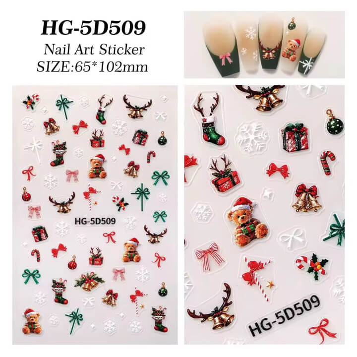 Nail Sticker Merry Christmas #HG5D509
