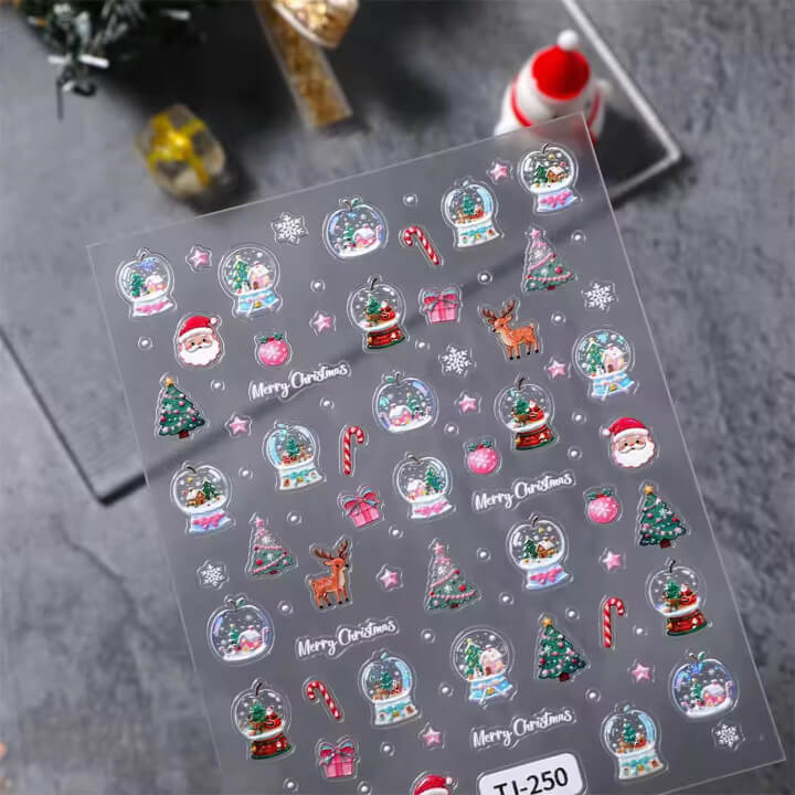 Nail Sticker Merry Christmas #TJ250