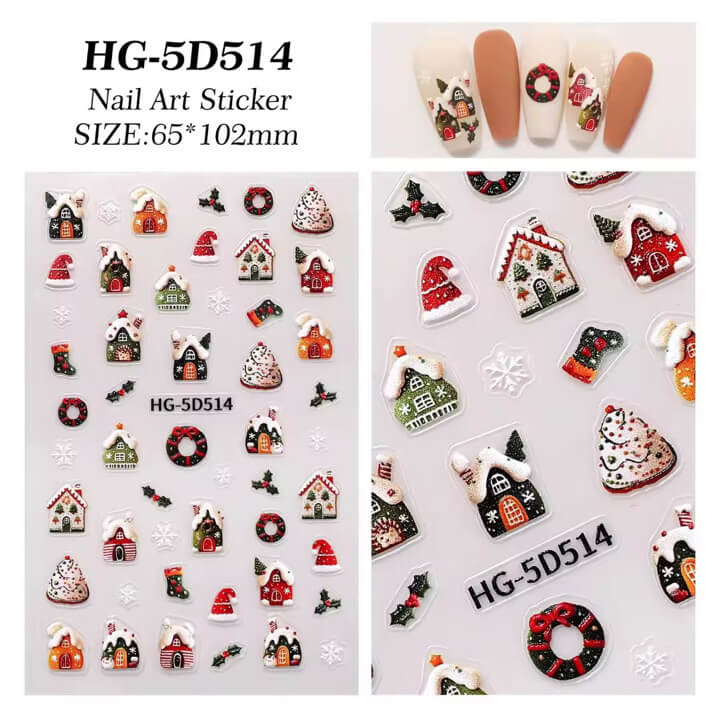 Nail Sticker Merry Christmas #HG5D514