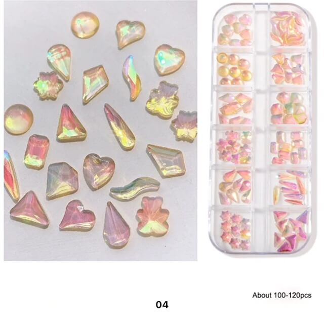 Nail Rhinestone Unicorn Color Crytal Clear 12 Style/Box