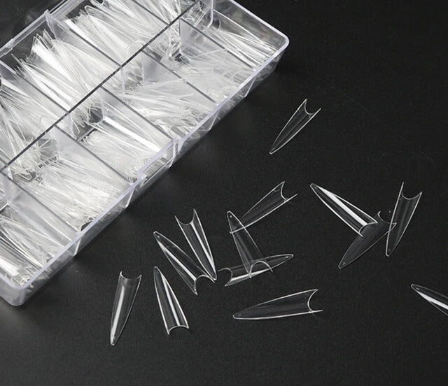 Sofi Art - Clear Tips Xtension Stiletto XXL 504 pcs/size 0-11 - #470228 - Premier Nail Supply