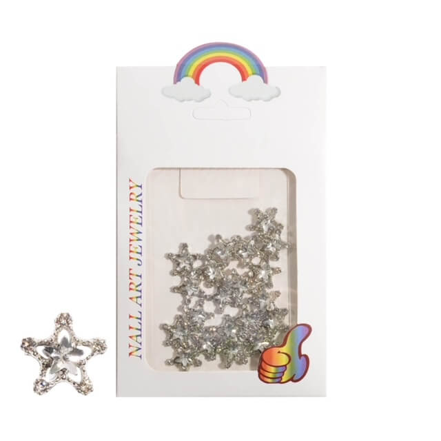 Nail Rhinestone Crytal White Star Nail Charm 20pcs/bag - Premier Nail Supply