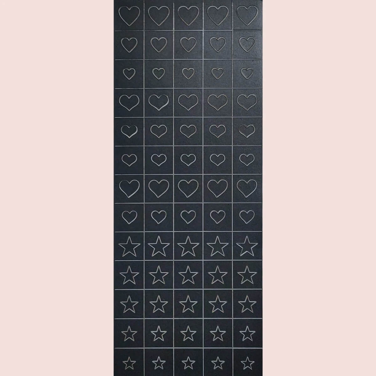 Airbrush Stencils Nail Stickers Heart and Stars Flame - Premier Nail Supply