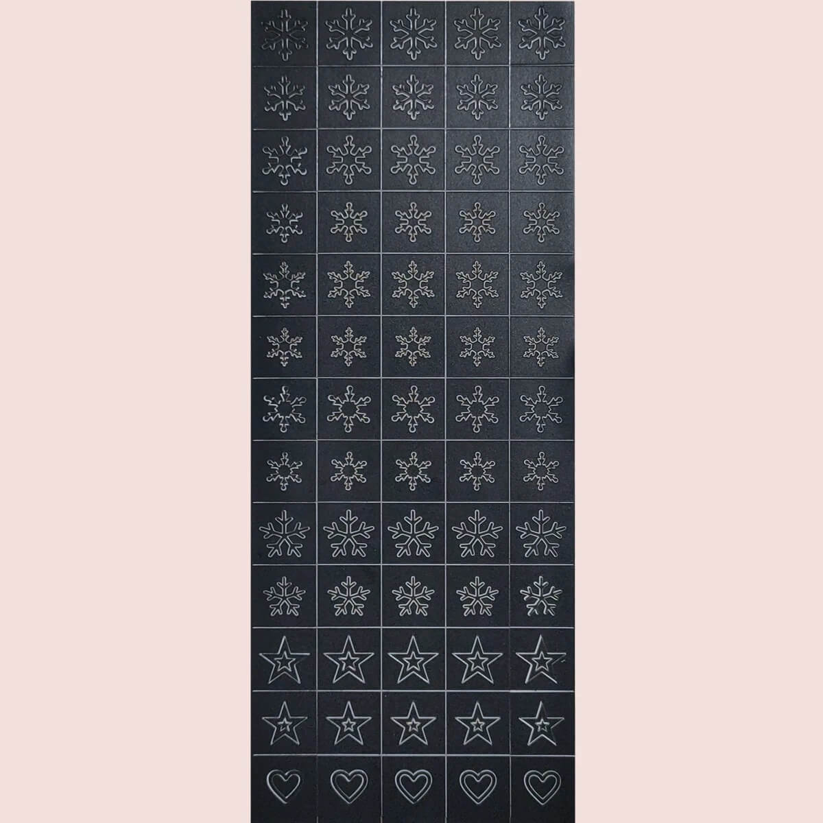 Airbrush Stencils Nail Stickers Snowflake and Star Flame - Premier Nail Supply