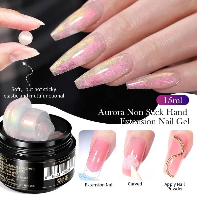 Born Pretty - Aurora Non-Stick Extension Gel