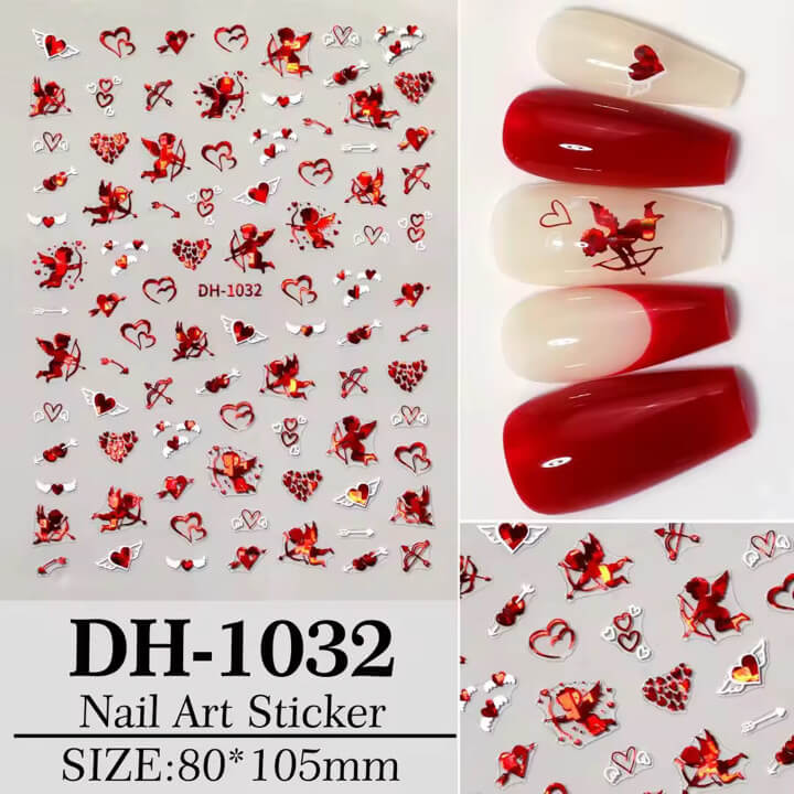 Nail Sticker Valentine Love Angel #DH1032