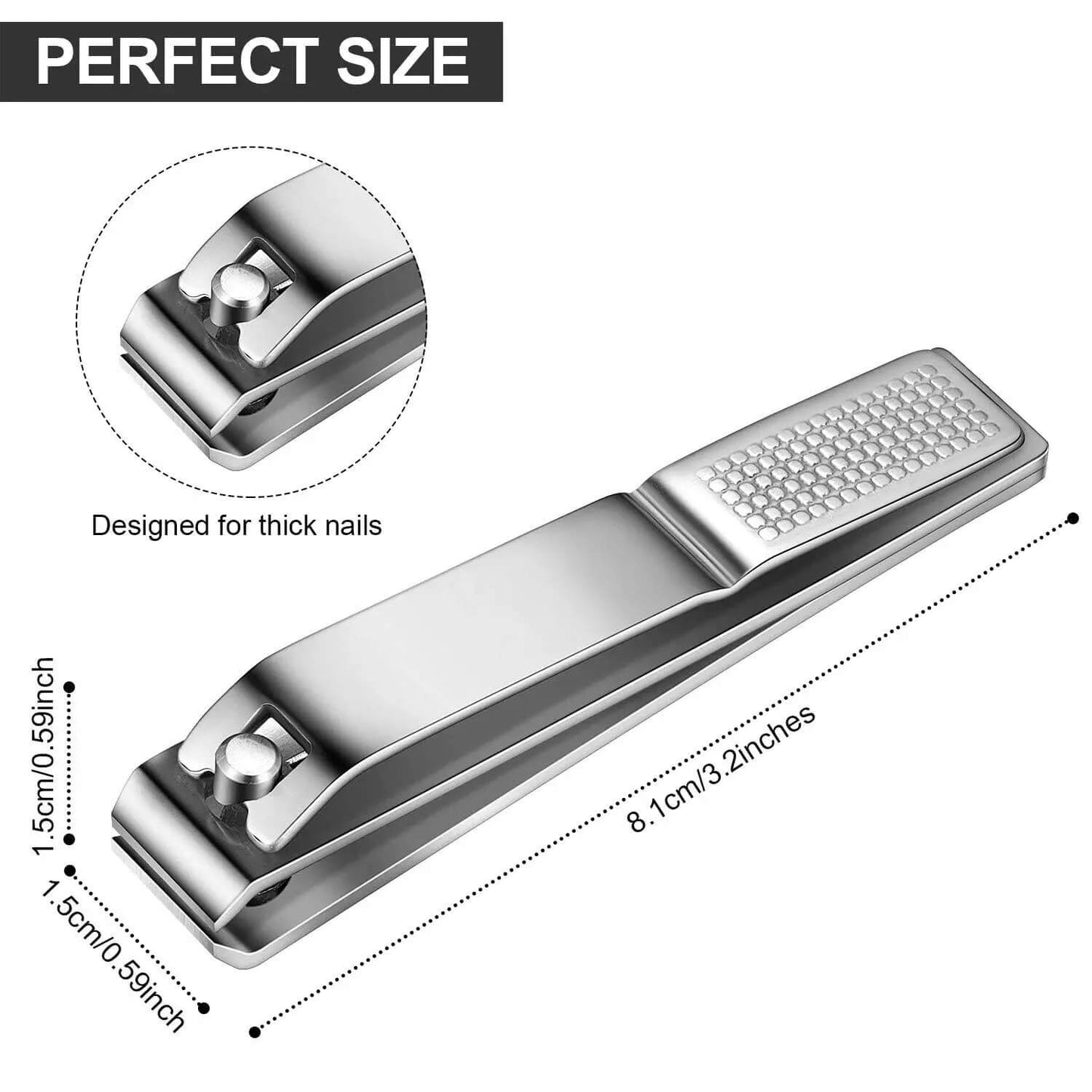 Stainless Steel Toenail Clipper Straight - Premier Nail Supply