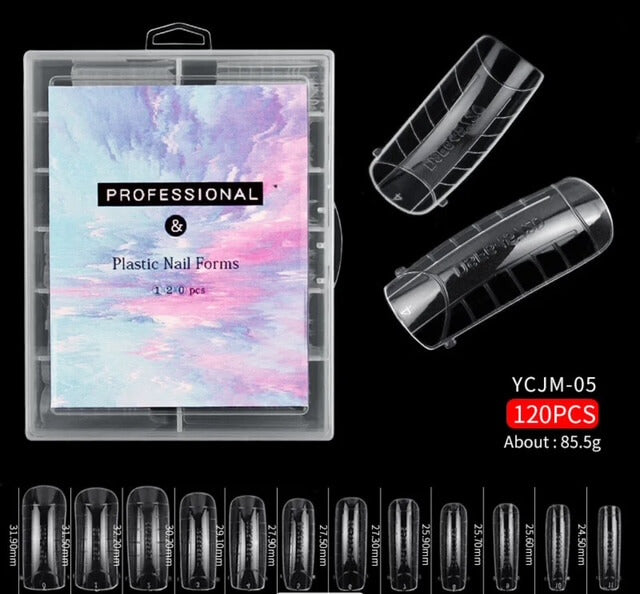 Nail Dual Forms Polygel Curve Square #YCJM05