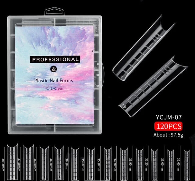 Nail Dual Forms Extension Polygel Square XXXL #YCJM007