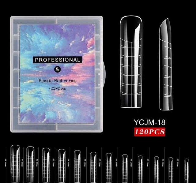 Nail Dual Forms Polygel C Curve Square XXL #YCJM018