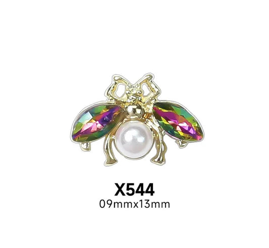 Bee Rhinestone Nail Charm 10pcs/bag - Premier Nail Supply