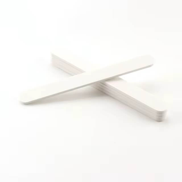 Nail File Premium Square Regular White 80/80 Grits Pack 50pcs #7012-10