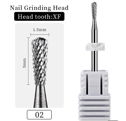 Carbide Nai Drill Bit Small Round V 3/32" M - Premier Nail Supply