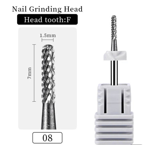 Carbide Cuticle Nail Drill Bit Small Barrel Ball 3/32" M - Premier Nail Supply