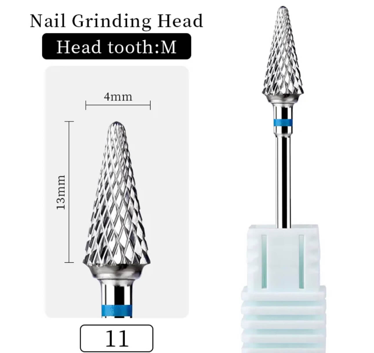 Carbide Nail Shank Drill Bit 3/32" M - Premier Nail Supply