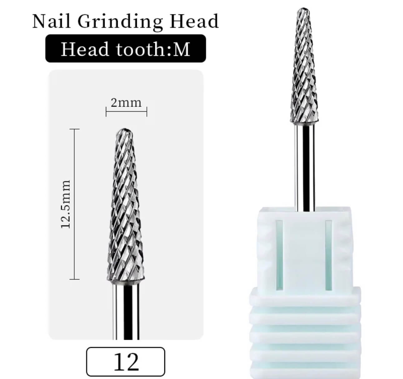 Carbide Nai Drill Bit Small Umbrella 3/32" M - Premier Nail Supply