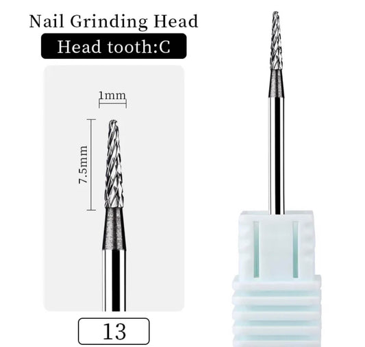 Carbide Nai Drill Bit Small Umbrella 3/32" C - Premier Nail Supply 