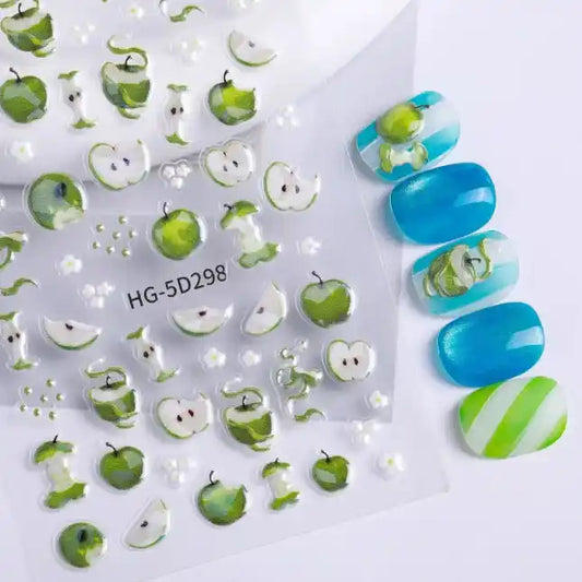 Nail Sticker Green Apple #HG5D298