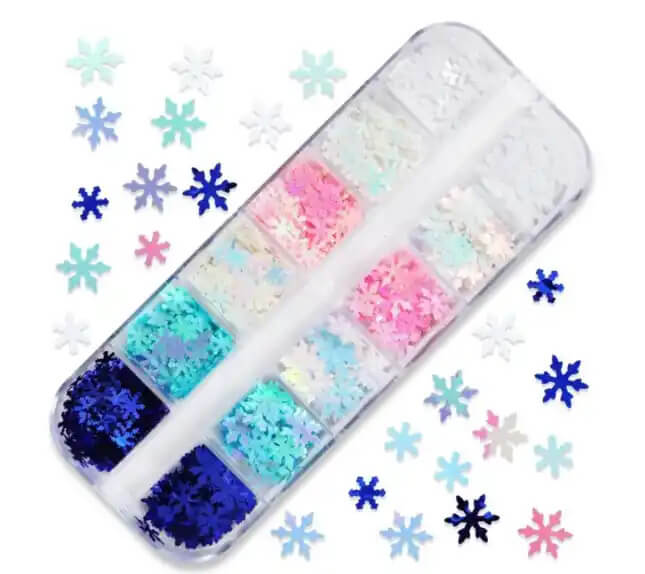 Nail Art Snowflakes Sequins #7991