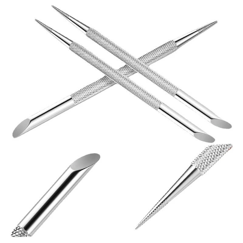 Nail Cuticle Stainless Steel Pusher Double Head - Premier Nail Supply