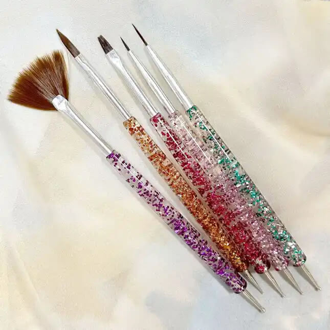 Nail Art Brush Double Side and Dotting 5pcs/Set #5485