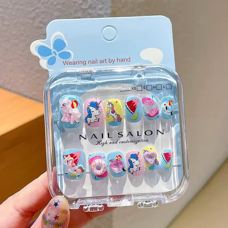 Kids Press on Nails – Cute Fake Nails for Girls #4253-5