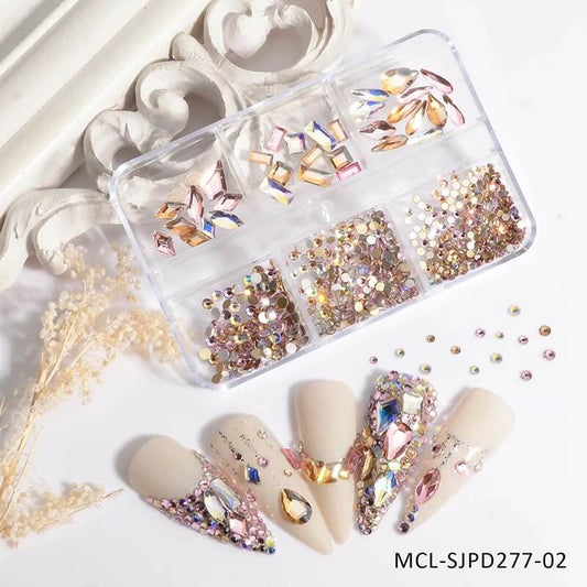 Nail Art Rhinestone Crytal Pink AB - Premier Nail Supply