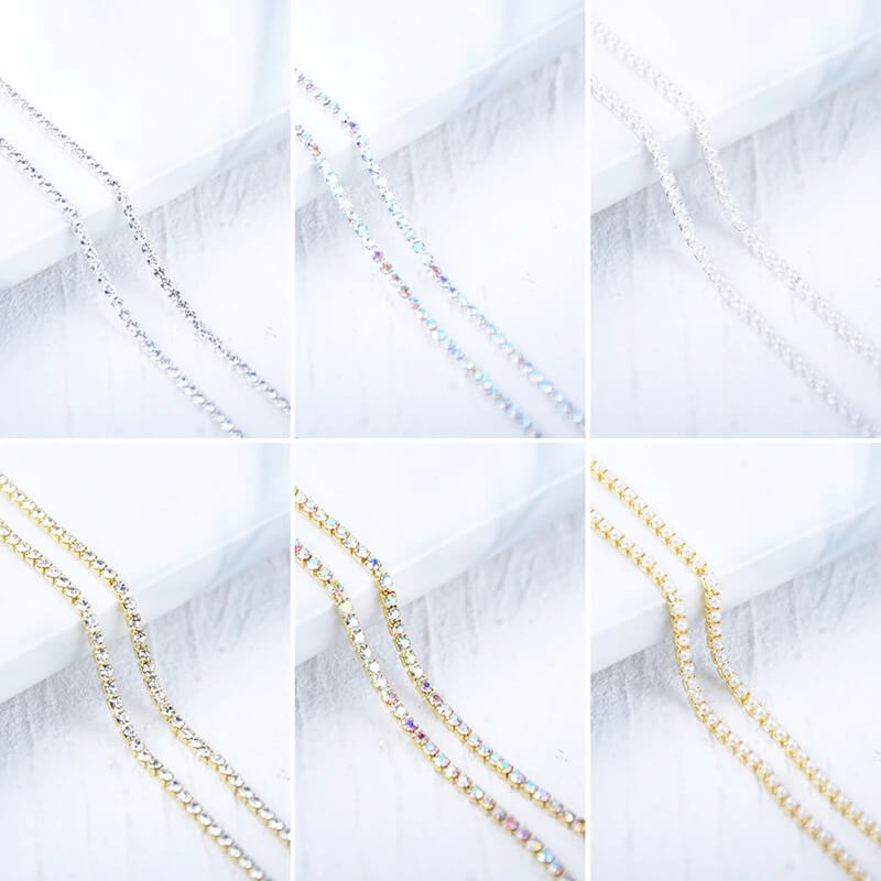 Rhinestone Chain Nail Art - Premier Nail Supply