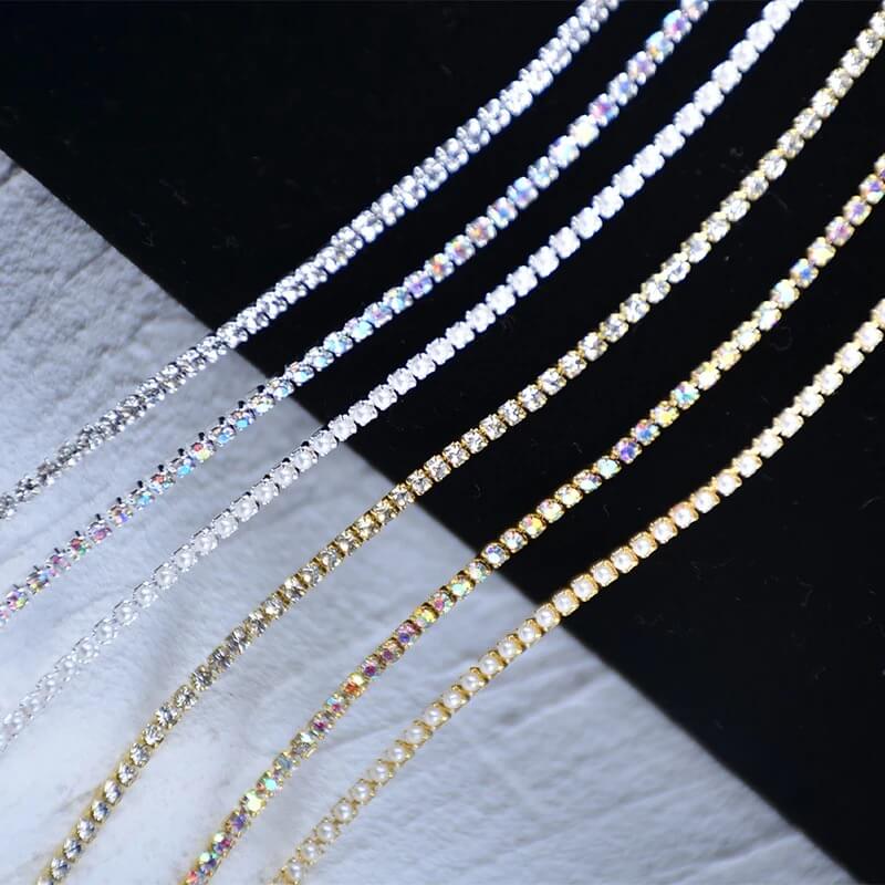 Rhinestone Chain Nail Art - Premier Nail Supply