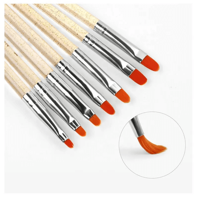7pcs/Gel Nail Art Brush set - Premier Nail Supply