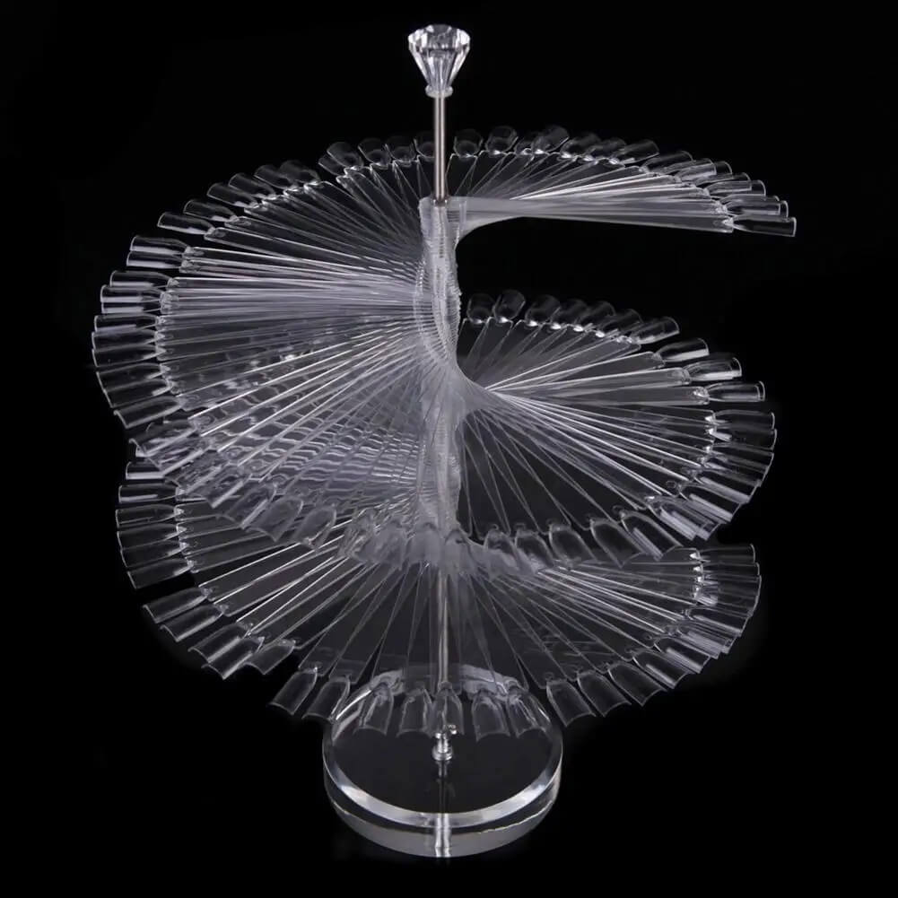Nail Display Clear Tip Square Shape 120pcs - Premier Nail Supply