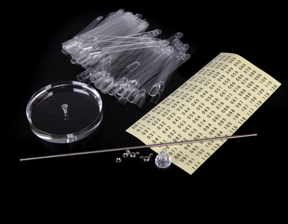Nail Display Clear Tip Square Shape 120pcs - Premier Nail Supply