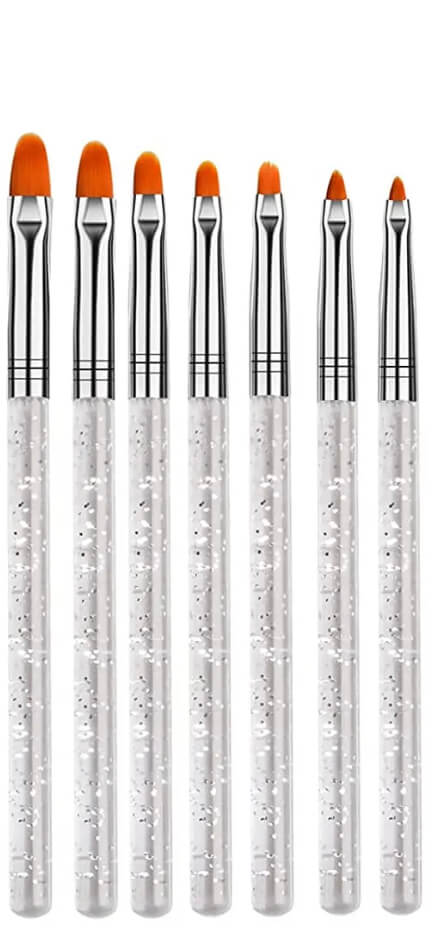 7pcs/Gel Nail Art Brush set - Premier Nail Supply