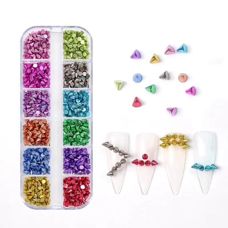 Nail Charm Metal Punk Cone 12Grits - Premier Nail Supply