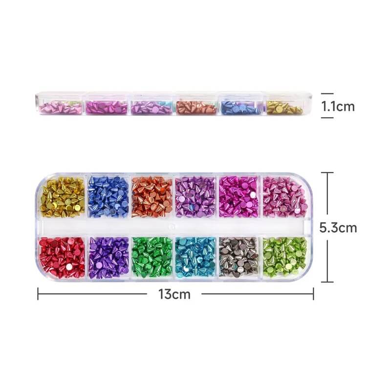 Nail Charm Metal Punk Cone 12Grits - Premier Nail Supply