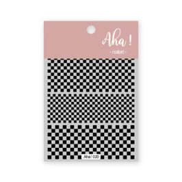 Nail Sticker Black Plaid #Aha020