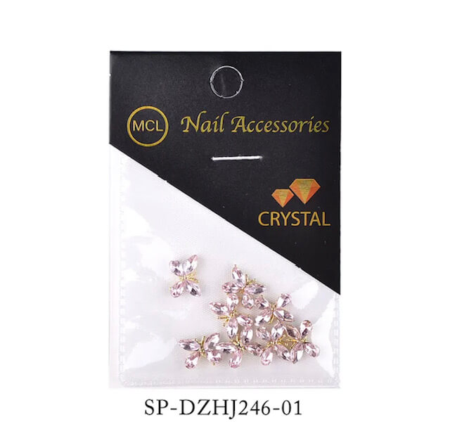 Nail Art Rhinestone 3D Butterfly Crytal AB 10pcs/Bag - Premier Nail Supply