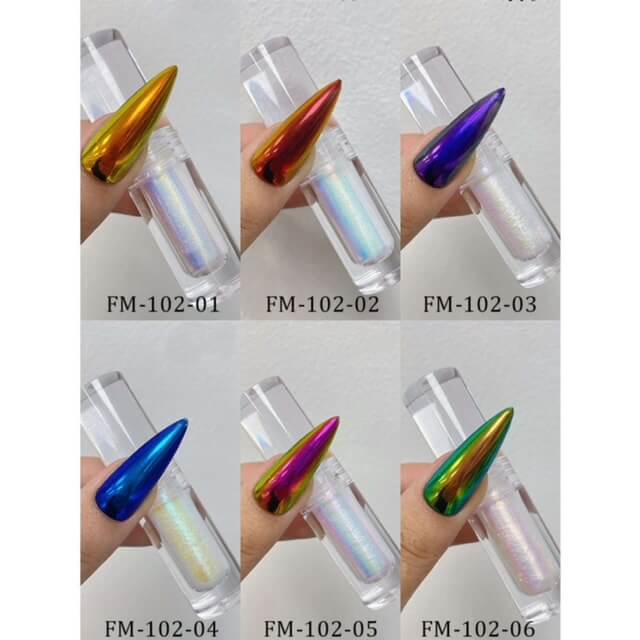 Chrome Nail Powder Liquid FM102 - Premier Nail Supply