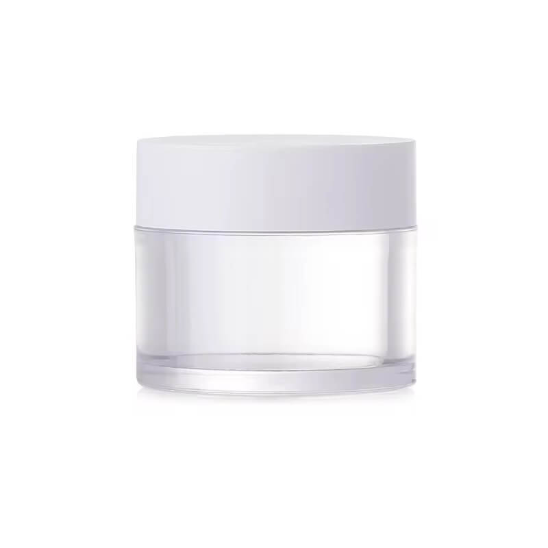 Plastic Jars with High Cap Clear Double Wall 2oz #PB60-2