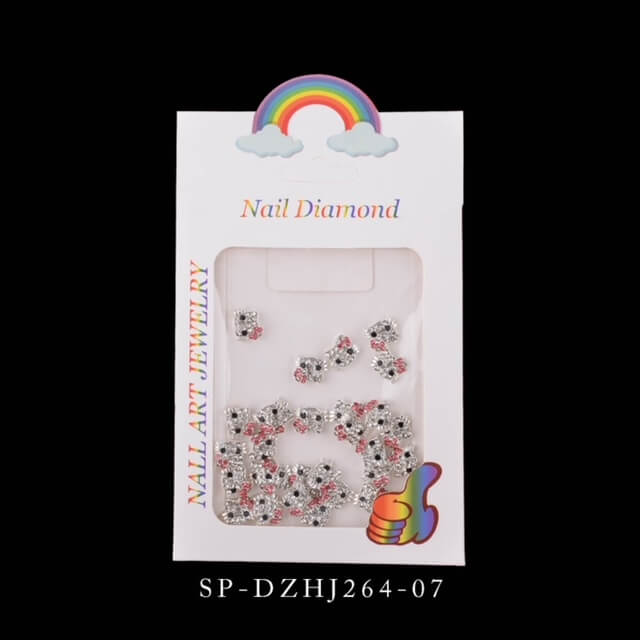 3D Hello Kitty Rhinestone Nail Charm 10 pcs/bag - Premier Nail Supply
