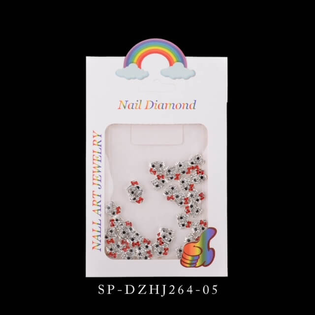 3D Hello Kitty Rhinestone Nail Charm 10 pcs/bag - Premier Nail Supply