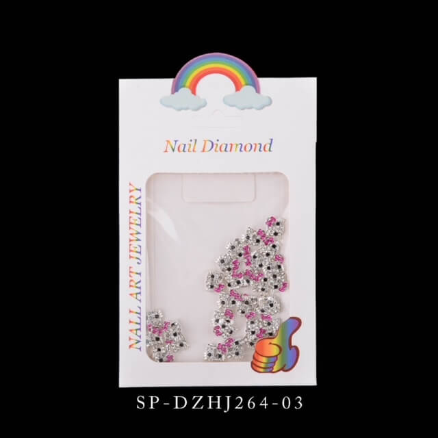 3D Hello Kitty Rhinestone Nail Charm 10 pcs/bag - Premier Nail Supply