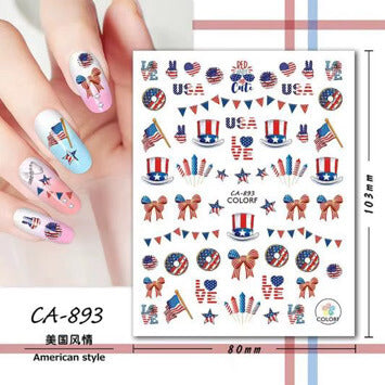 Nail Stickers 4th of July #CA893