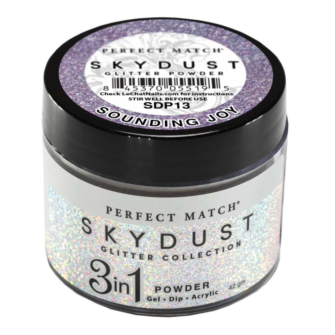 LeChat Perfect Sky Dust Glitter Powder - Sounding Joy 1.48 oz - #SDP13 - Premier Nail Supply